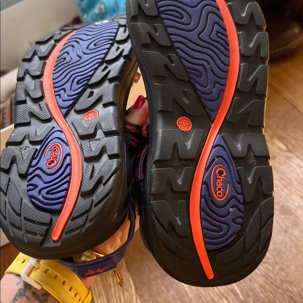 Chacos ZX1 Dual Double Strap Classic Sandals Gorpcore Women’s 7 Burst Blue Red